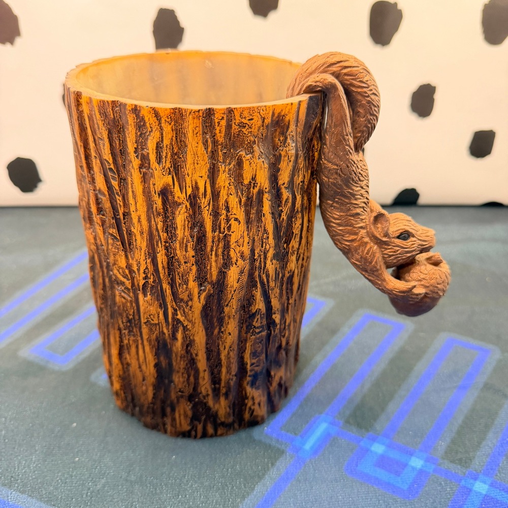 Pink Zebra Simmer Pot Shade Tree Trunk With Squirrel Brown Woodland Decor
